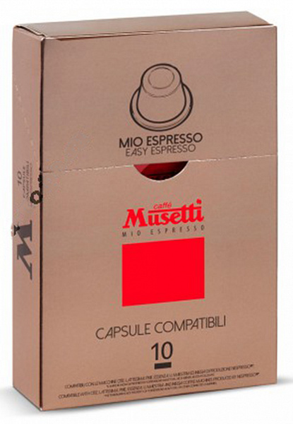 Кофе в капсулах Musetti Mio Espresso упаковка 10 капсул по 5 г фото в онлайн-магазине Kofe-Da.ru